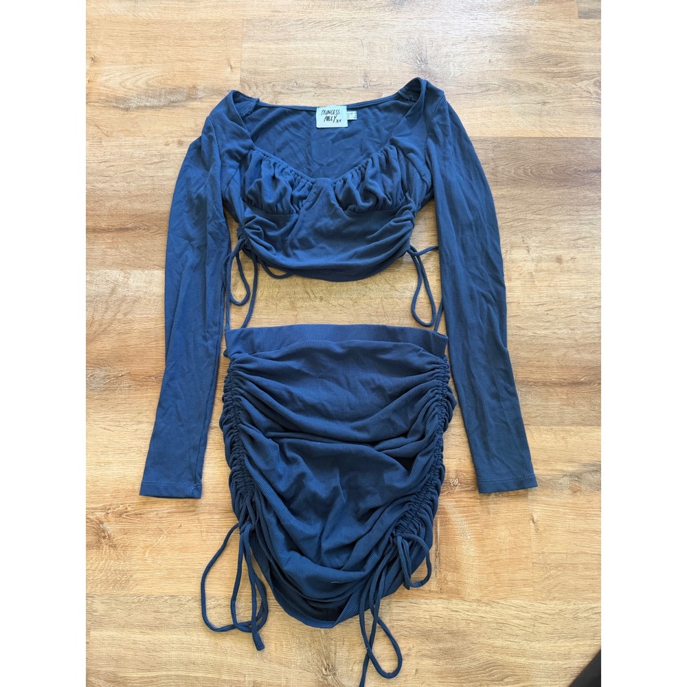 Princess Polly Matching Navy Blue Set - Picture 3 of 7